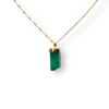 Rough emerald pendant