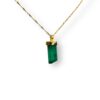 Rough emerald pendant