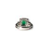 Double halo emerald ring