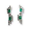 Art deco emerald earrings