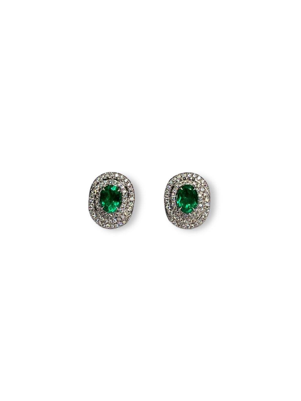 colombian emeralds, muzo emeralds, alpine green, emerald earrings, george smith