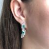 Art deco emerald earrings