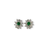 Muzo emerald flower studs