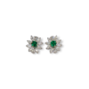 Muzo emerald flower studs