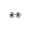 Muzo emerald flower studs