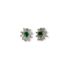 Muzo emerald flower studs