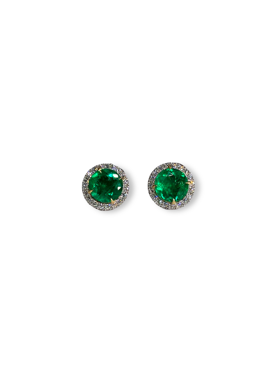 colombian emeralds, muzo emeralds, alpine green, george smith, emerald earrings