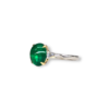 Very fine cabochon emerald ring