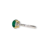 Very fine cabochon emerald ring