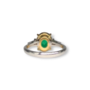 Very fine cabochon emerald ring