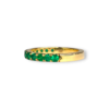 Classic Colombian emerald eternity ring