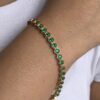 Pentagonal emerald bracelet