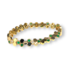 Edgy emerald and diamond bracelet