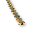 Edgy emerald and diamond bracelet