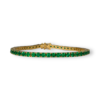 Emerald tennis bracelet 5.36 tcw