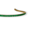 Emerald tennis bracelet 5.36 tcw