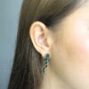 Trapiche emerald earrings