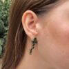 Trapiche emerald earrings