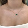 Emerald heart pendant