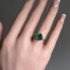 Emerald heart ring