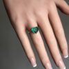 Emerald heart ring