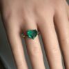 Emerald heart ring