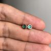 Mini Colombian emerald studs