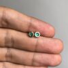 Mini Colombian emerald studs