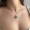 2(in)1 colombian emerald ring/pendant