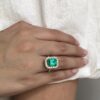 2(in)1 colombian emerald ring/pendant