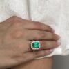 2(in)1 colombian emerald ring/pendant