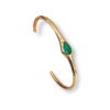 Drop shape emerald bangle