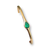 Drop shape emerald bangle