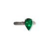 Teardrop emerald ring