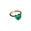 Emerald heart ring