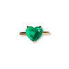 Emerald heart ring