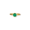 Cabochon emerald ring