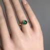 Cabochon emerald ring