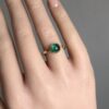 Cabochon emerald ring