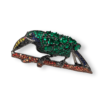 Toucanet brooch/pendant of Colombian emeralds, sapphires and diamonds