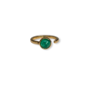 Cabochon emerald ring