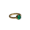 Cabochon emerald ring