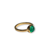 Cabochon emerald ring