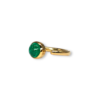 Cabochon emerald ring