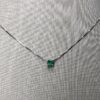 Classic round emerald pendant