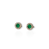 Everyday emerald halo studs