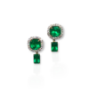 4 in 1 colombian emerald earrings