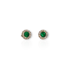 Everyday emerald halo studs