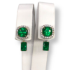 4 in 1 colombian emerald earrings