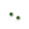 Everyday emerald halo studs